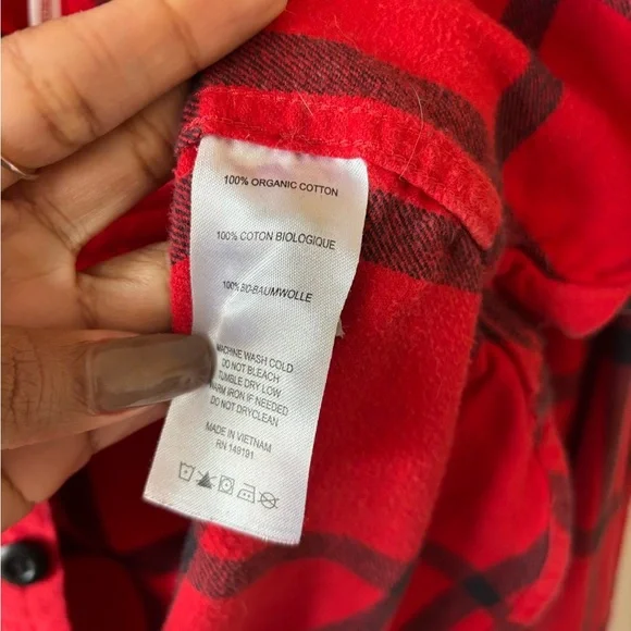 TOPO DESIGNS Field Shirt Plaid in Black/Red Size XL - Picture 6 of 7